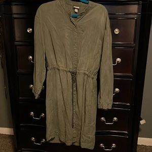 Olive green dress